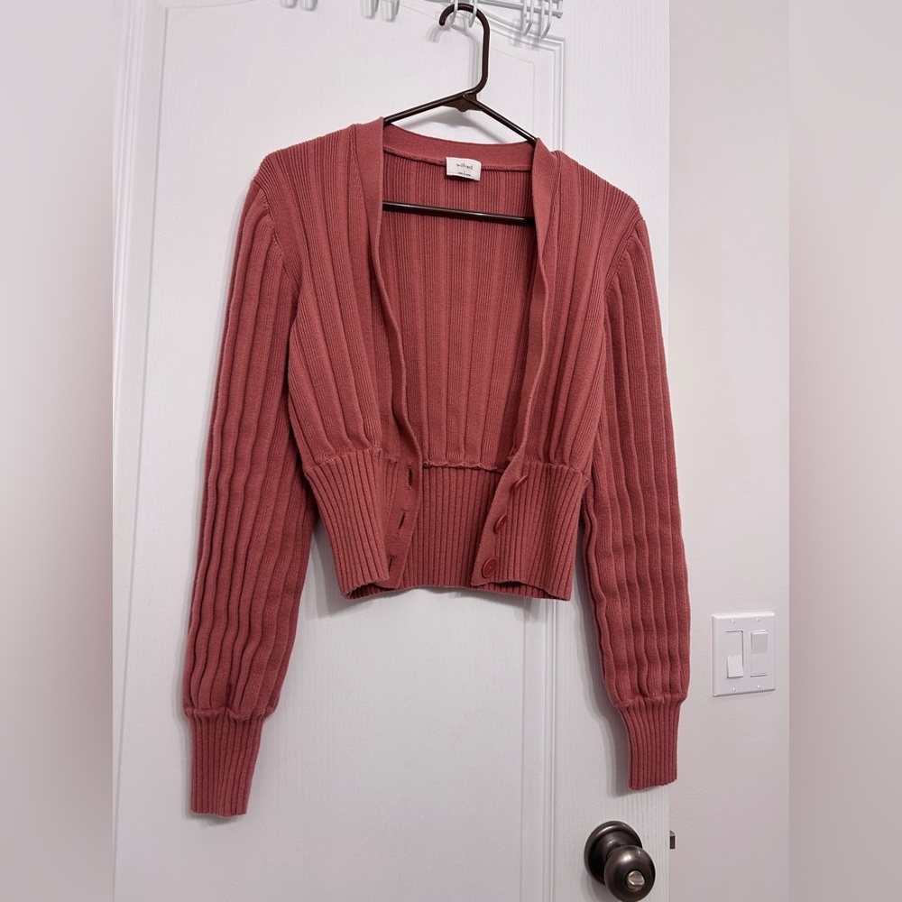 Aritzia Wilfred Plunge Front Cardigan • Size Large - Picture 10 of 10